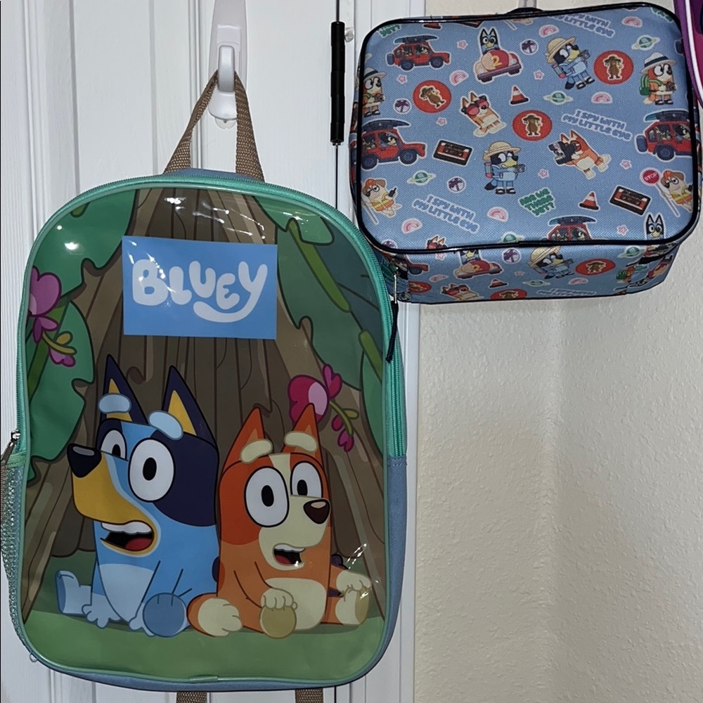Kids Bluey Backpack and Lunchbox Set